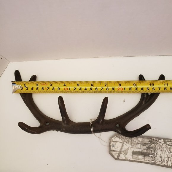 Esschert Design Cast Iron Deer Antler Hook - Picture 6 of 9